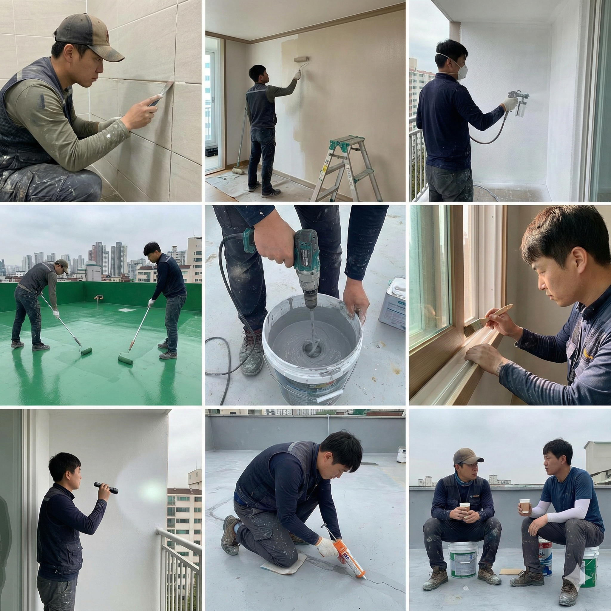 의정부시민락동롯데마트의정부점줄눈시공